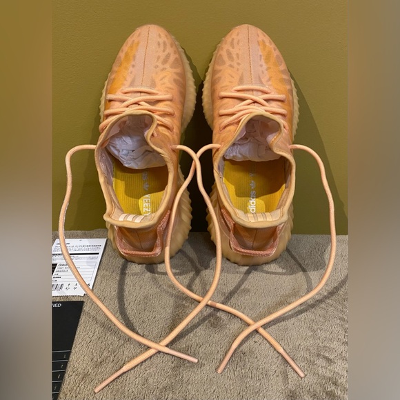 Adidas Yeezy Boost 350, size 8.5 men’s, color orange/salmon - Picture 3 of 13